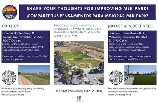 Notice on MLK Park Renovation Proposal  