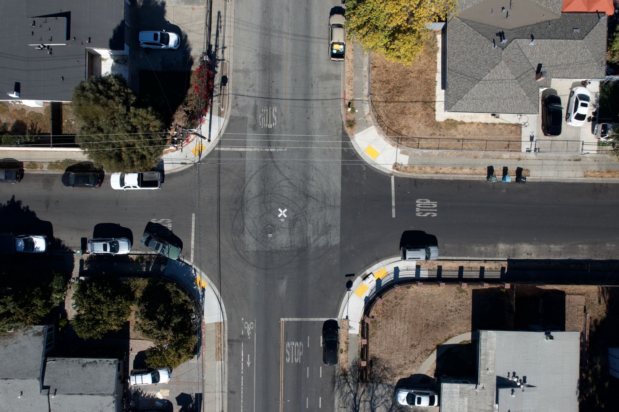 Temporary Traffic Circle Installed at Fordham & Notre Dame