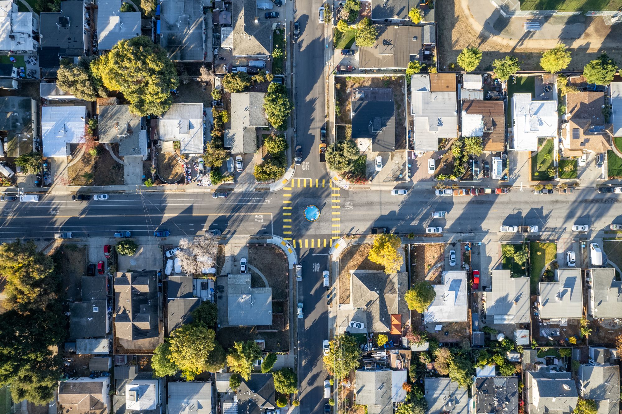 Temporary Traffic Circle Installed at Fordham & Notre Dame