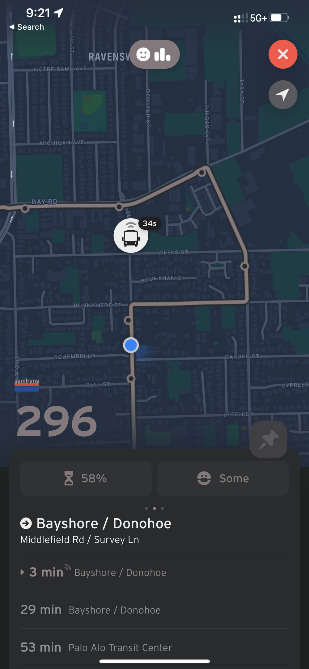 SamTrans Bus Route 296 Is Skipping Pulgas Ave In East Palo Alto