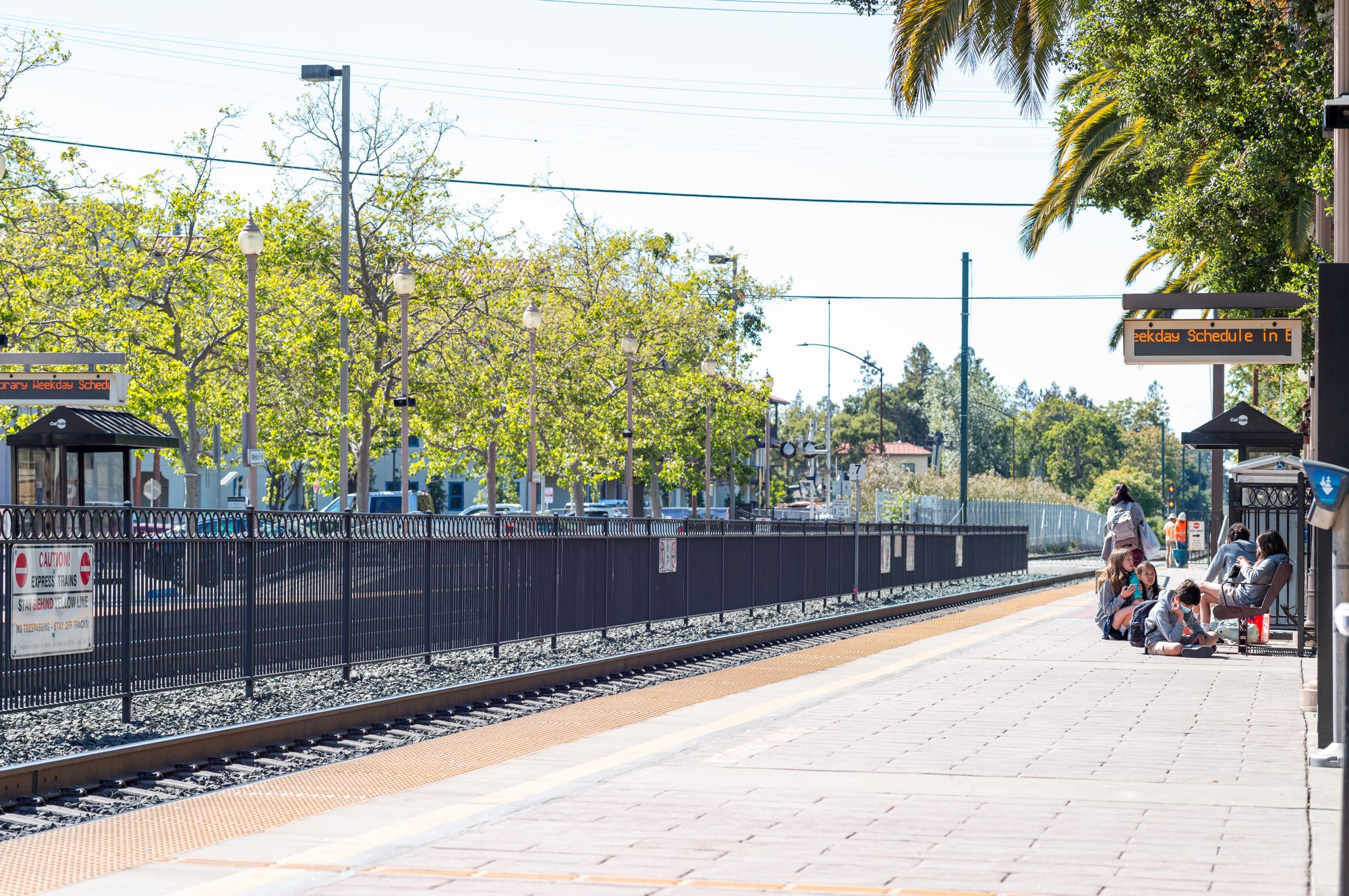 Taking the SamTrans Route 296 to Menlo Park Caltrain