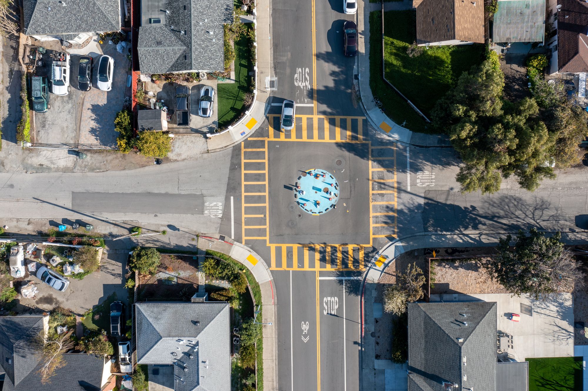 Converting Two East Palo Alto Temporary Traffic Circles to Mini Roundabouts