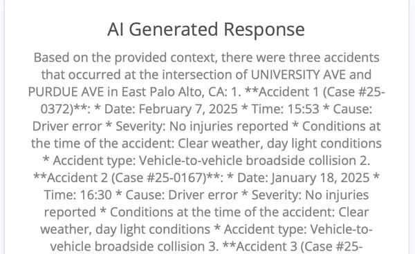 Ask311: Search Vehicle Accidents and Illegal Dumpings Near You with AI